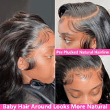 HD Transparent 13x4 13x6 Body Wave Lace Front Wig Pre Plucked 360 Lace Frontal Wig Human Hair Wigs For Women 5x5 Wig 200 Density