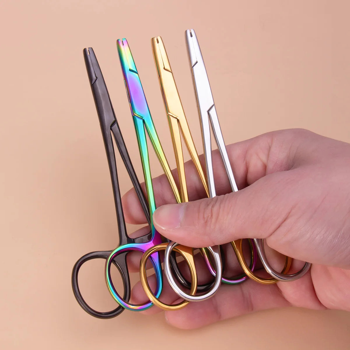 1 alicate de bola apretada para desenroscar, herramienta para joyería de perforación, alicates de sujeción de anclaje dérmico de acero quirúrgico, herramienta de perforación, pinzas dérmicas