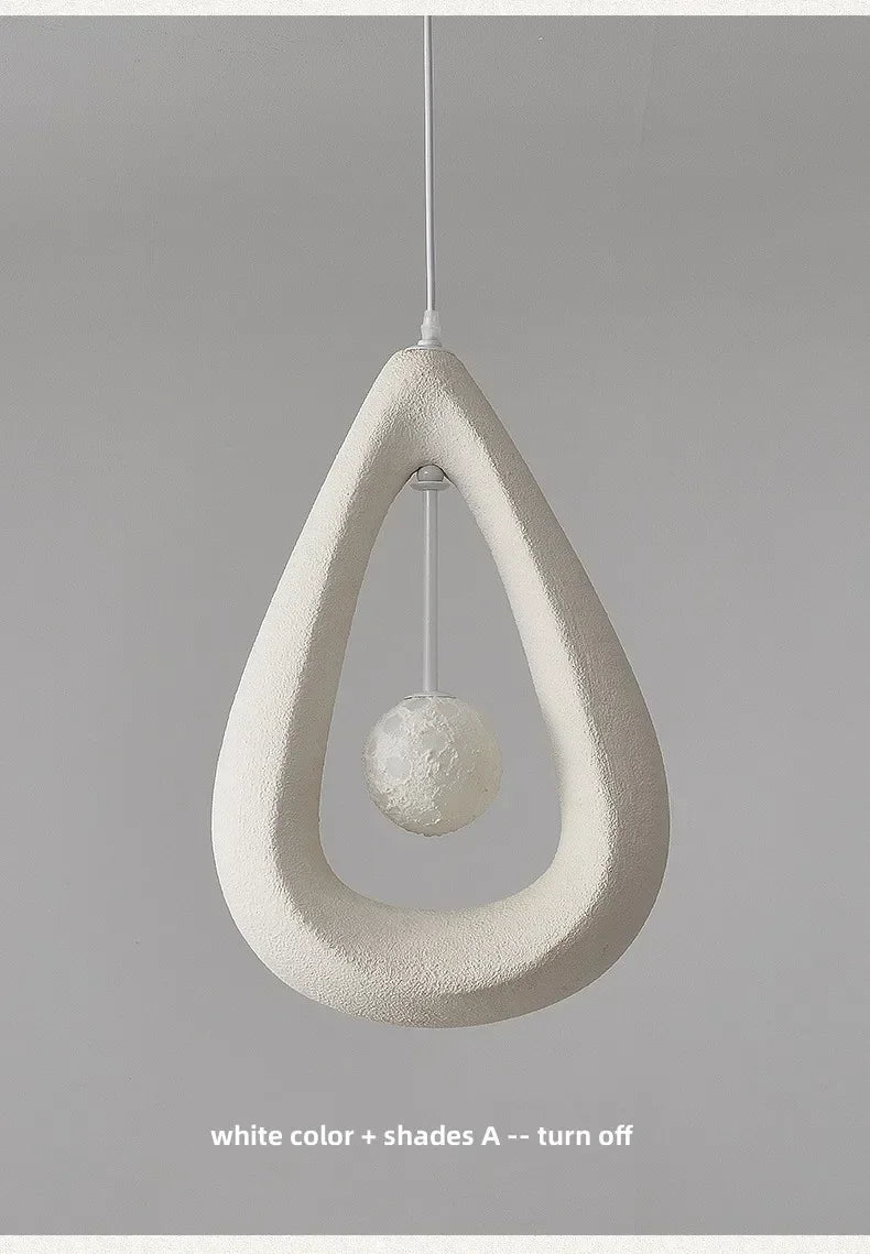 Lámpara colgante japonesa Wabi Sabi, lámpara de techo nórdica para comedor, decoración del hogar, mesa de bar, isla de cocina, lámpara colgante creativa