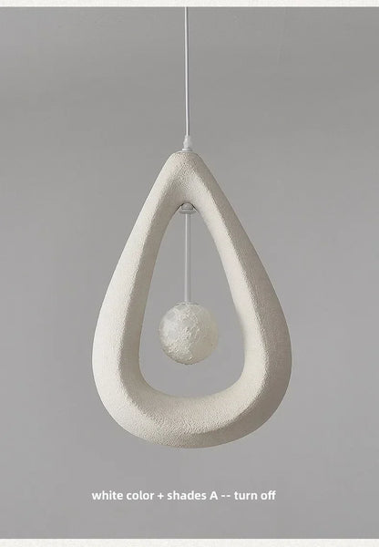 Japanese Wabi Sabi Pendant Light Nordic Dining Room Ceiling Chandelier Home Decor Bar Table Kitchen Island Creative Hanging Lamp