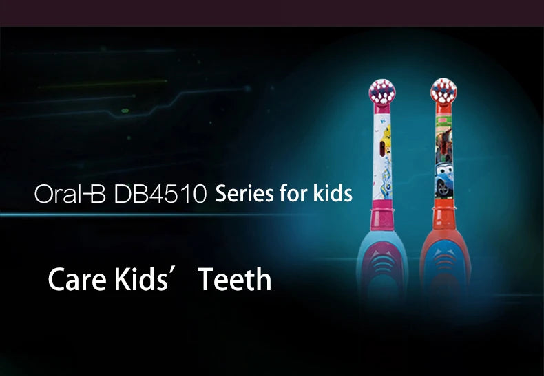Oral B Electric Toothbrush for Kid Soft Brush Rotation Clean Teeth Brush For Kid Gentle Clean Teeth Waterproof Kid Tooth Brush
