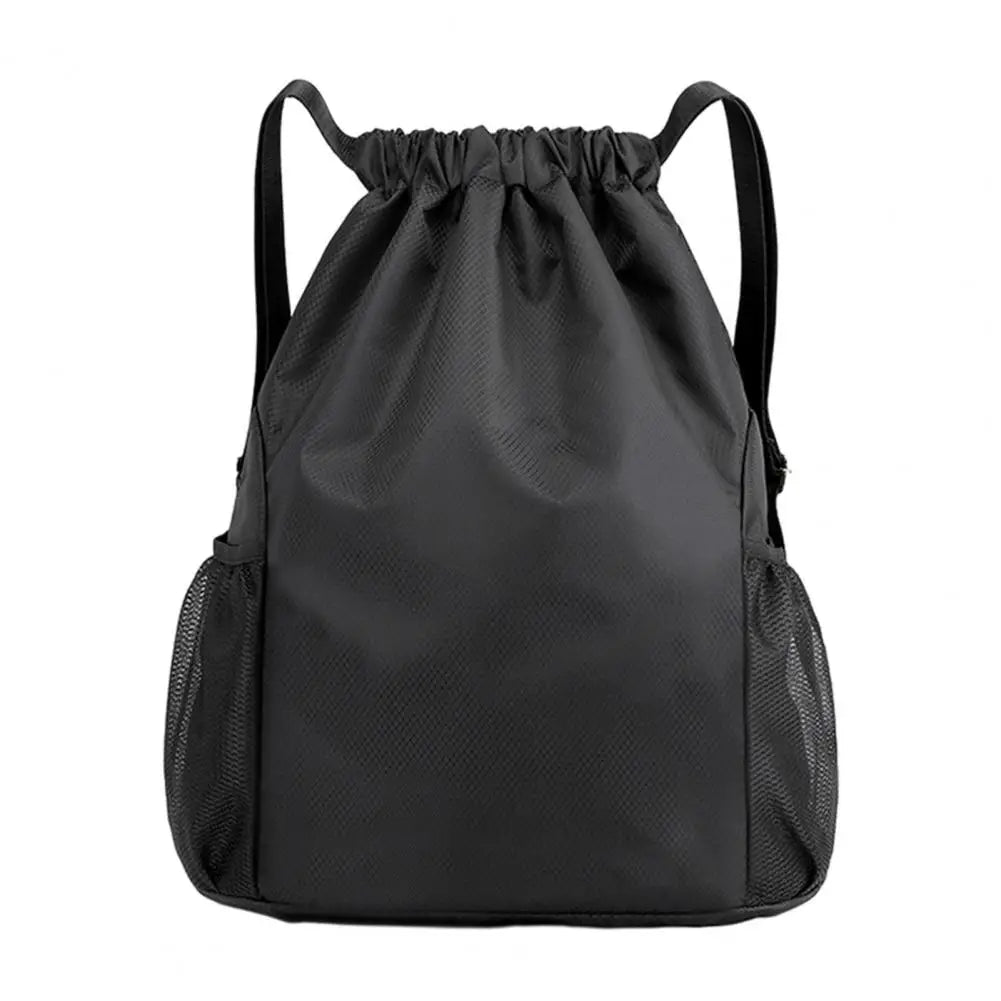 Men Women Sports Backpack, Drawstring Gym Backpack with Side Mesh Pockets, Waterproof Workout Backpack for Basketball Soccer Swi