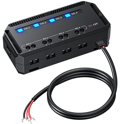 Extractme 12V Fuse Box Universal 20A Automotive Moto Block Fuse LED Indicator Light Heat-resistant Fuse Hold for Car Motorcycle