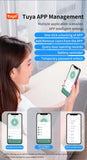 Tuya App Bluetooth Smart Fingerprint Door Lock Password Mechanical Key NFC Unlocking For Wooden Door Handle Lock IP54 Rainproof