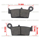 USER-X Universal Motorcycle Disc Brake Pad Front Rear Disc Brake Pads Block Shoes Scooter VICTORIA Blade RG125 Honda 145