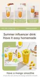 12 Blades Electric Portable Blender 350ML Juicer Fruit Mixers USB Rechargeable Smoothie Juicer Cup Squeezer Juice Maker