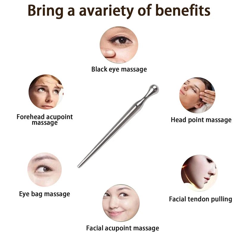 Acupuncture Pen Stainless Steel Manual Acupuncture Pen Trigger Point Massager Deep Tissue Massage Tool For Body Pain Relief Care