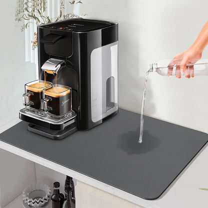 Super antiderrapante grande cozinha absorvente drenagem esteira super absorvente drenagem prato de café secagem rápida banheiro drenagem almofada