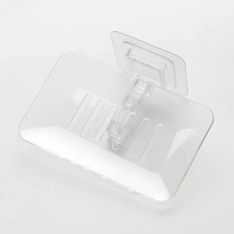 New Soap Rack No Drilling Wall Mounted Double Layer Holder Soap Sponge Dish Bathroom Accessories Dishes Self Adhesive