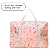 Foldable Travel Duffel Bag Portable Weekender Overnight Carry on Bag for Waterproof Luggage Organizer Floral Print Travel Tote