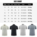 (M-4XL) camiseta de corrida de secagem rápida masculina gola meio zíper roupas de fitness masculina ajuste solto treinamento esportes mangas curtas