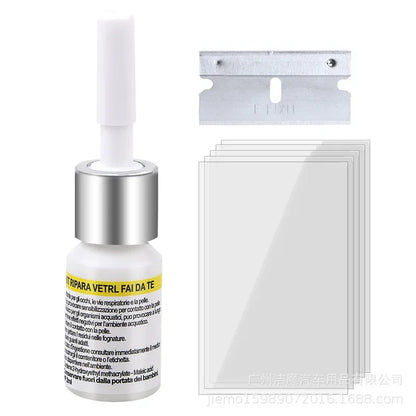 Ferramenta de reparo de para-brisa de carro, faça você mesmo, kit de reparo de tela de telefone para janela de carro, cola de cura de vidro, restauração de arranhões de vidro