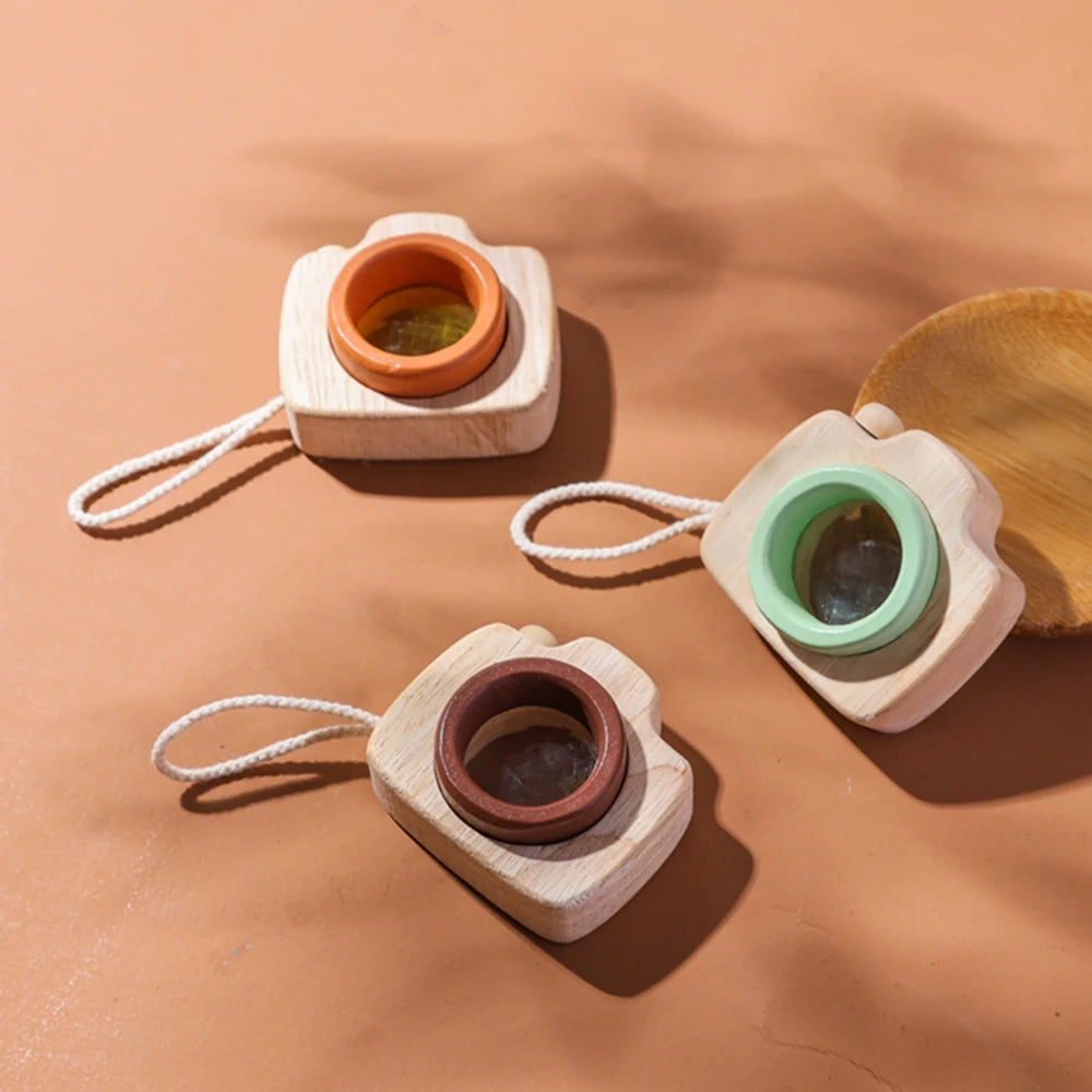 1Pc Wooden Baby Montessori Toys Fashion Camera Pendant Toys for Kids Outdoor Toys Gift Children Wooden Presents Kids Gifts