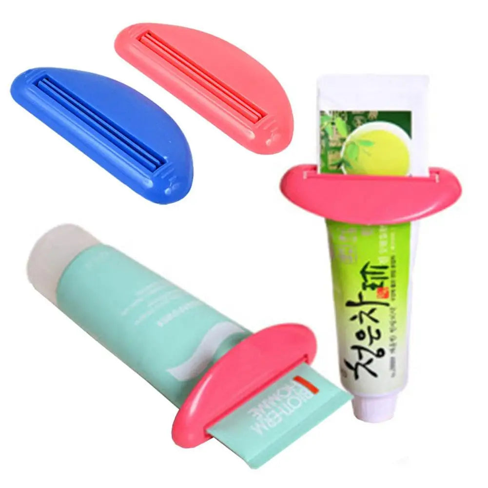 1pc Multifunction Manual Toothpaste Dispenser Cream Tube Squeezer Bathroom Squeeze Paste Extruding Clip Squeezing Clamp