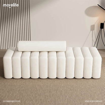 Modern Classic Shoe Changing Bench Comfortable Soft Bag Footstool Luxury Living Room Sofa Bedroom Bed End Stool Home Furniture