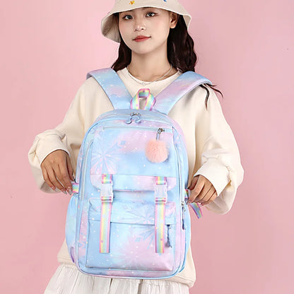 Mochila impermeable de gran capacidad de Lilo y Stitch para la escuela, bolsa de cosplay de anime kawaii, bolsa de viaje, regalo para estudiantes de escuela y niñas