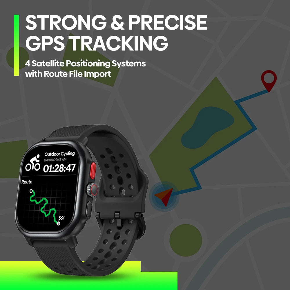 Nuevo reloj inteligente Zeblaze Beyond 3 Pro con GPS, pantalla AMOLED de 2,15", GPS integrado e importación de rutas, permite realizar y recibir llamadas.