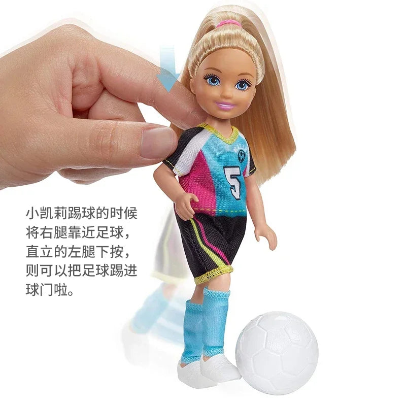 Genuine Soccer Club Barbie Dolls Accessories with Clothes Toys for Children Girls Sport Gift Doll Lovely Baby Toys Cartoon