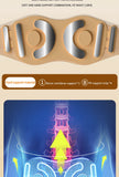 Cinturón de soporte lumbar ajustable para salud y bienestar, con percusión muscular, transpirable y protección lumbar, masajeador adelgazante con calor.