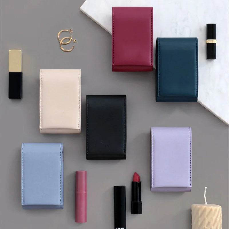 Purse Makeup Bag Japanese Lipstick Organizer Makeup Case Pu Portable Lipstick Holder For Driving Travel Work