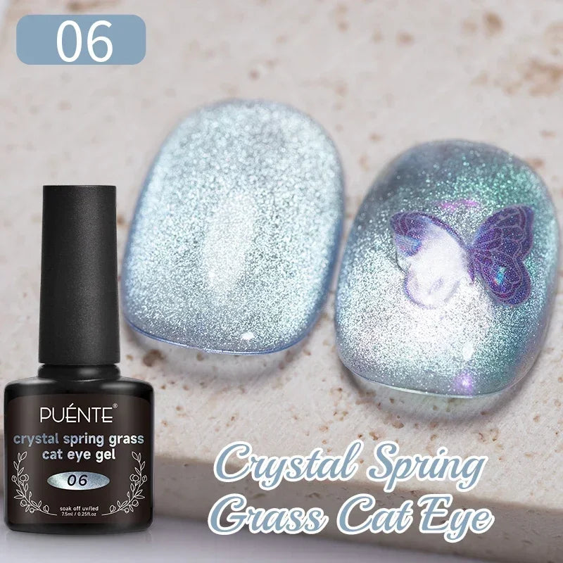 7.5ML Super Shiny Ruby Red Cat Magnetic Gel Nail Polish Wine Red Cat Eye Gel Soak Off Semi-Permanent Nail Varnish For Manicure