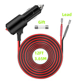 2FT/6FT/12FT 12V Car Cigar Lighter Socket Plug Connector Extension Cord Power Adapter On Off Switch Universal Charger Adapter