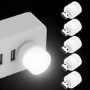 1-10PCS Mini USB Night Light Warm White Eye Protection Book Reading Light USB Plug Computer Mobile Power Charging LED Night Lamp