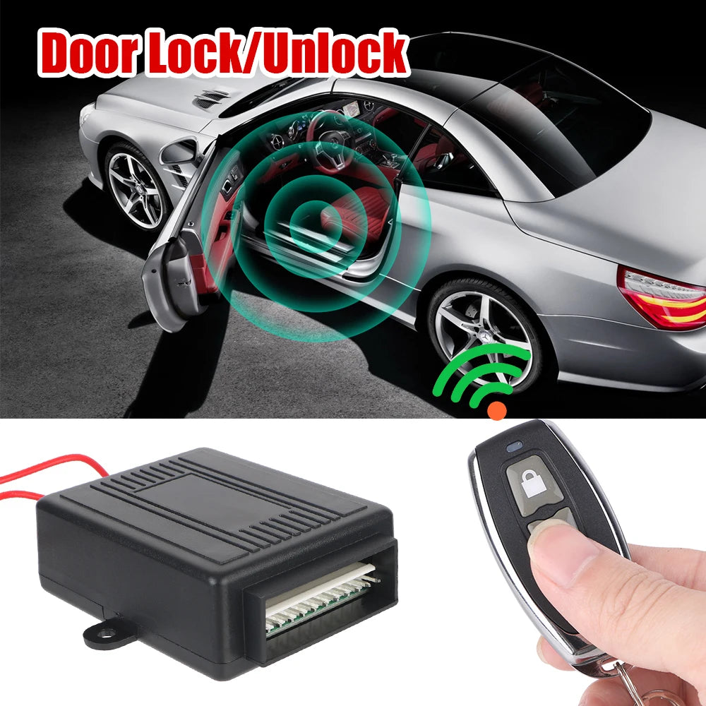 Control remoto, puerta de coche, ventana, camión, elevador maestro, 12V, sistema sin llave para coche con 2 controladores, desbloqueo de cerradura de puerta Central