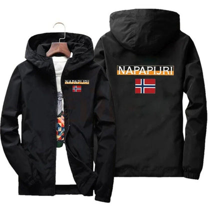 Men's Attack on Titan Hooded Jacket Zipper Lightweight Comfortable Camping Hiking Outdoor Travel Spring and Autumn