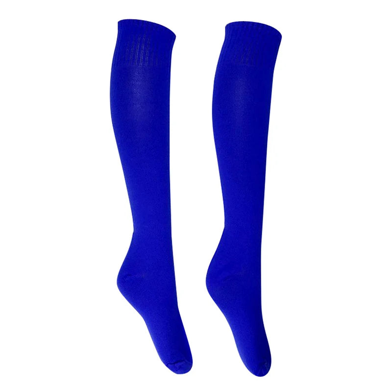 1 Pair Outdoor Sports Soccer Socks Men Women Rugby Breathable Football Socks Knee Volleyball Baseball Hockey Adult Long Socks