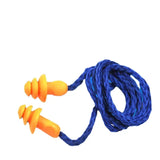 Soft Silicone Corded Ear Protector Soundproof Earmuffs Noise Protection Earplugs Sleep Snoring Reusable Ear Plugs