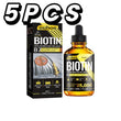 Óleo Capilar com Biotina e Colágeno – Sérum Fortalecedor para o Couro Cabeludo com Extratos Naturais de Alecrim e Ginseng – Para Mais Volume e Espessura – Indicado para Todos os Tipos de Cabelo