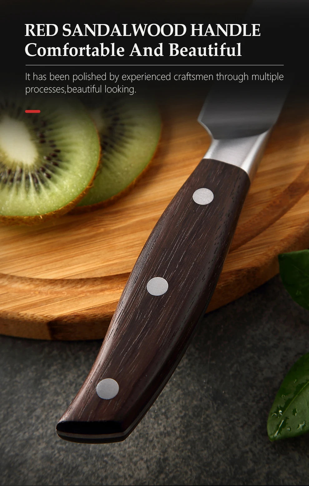 XINZUO Professional Full 7 PCS Knife Set German 1.4116 Stainless Steel Kitchen Knives Sets Best Kitchen Slicing Santoku Tool