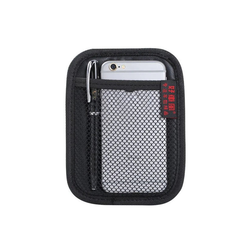 Car Leather Mesh Bag Oxford Fabric Storage Net Bags Car Interior Organizer Phones Coins Keys Storage Auto Stowing Tidying Tools