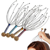 Octopus Head Massager Scratching Scalp Relaxation Relief Body Massager Scratcher Relieves Tension Health Care Tools Random