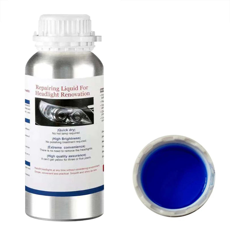 Kit de polimento de farol de carro, 100ml/50ml, restauração de farol, polímero líquido, reparo de renovação, kit limpo, ferramenta de automóvel