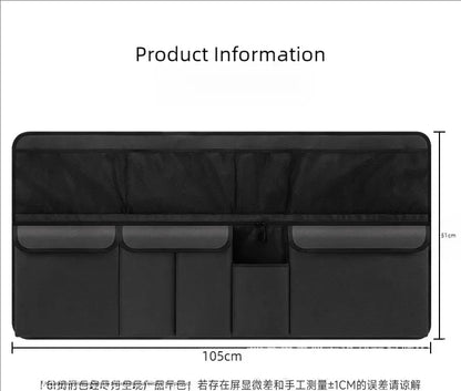 Car trunk storage bag SUV car seat back hanging bag Multi functional storage mesh bag Car interior storage items