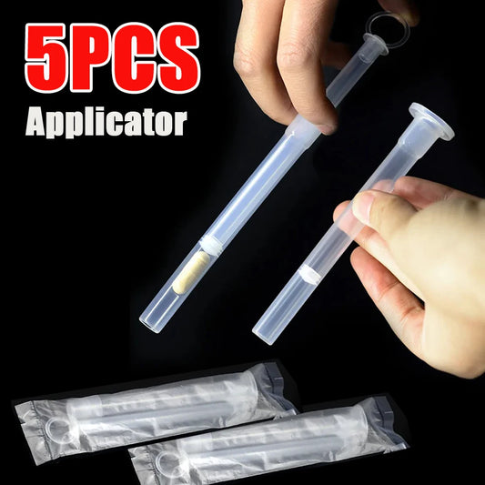 5Pcs Transparent Vagina Detox Suppositories Applicator Pusher Disposable Medical PP Capsule Applicators Available for Pills