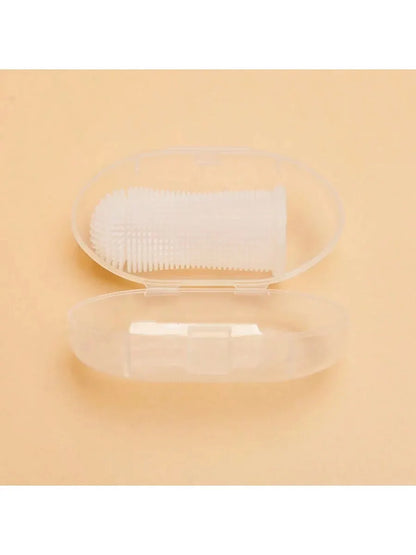 Produtos de limpeza de escova de dentes de dedo para animais de estimação para gatos e cãesBrovas de limpeza oralCerdas de silicone