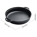 8.7/9.8/11/11.8inch Cast Iron Skillet with Double Handles Frying Pan Baking Tray for Bread Baking Outdoor Cooking Camping