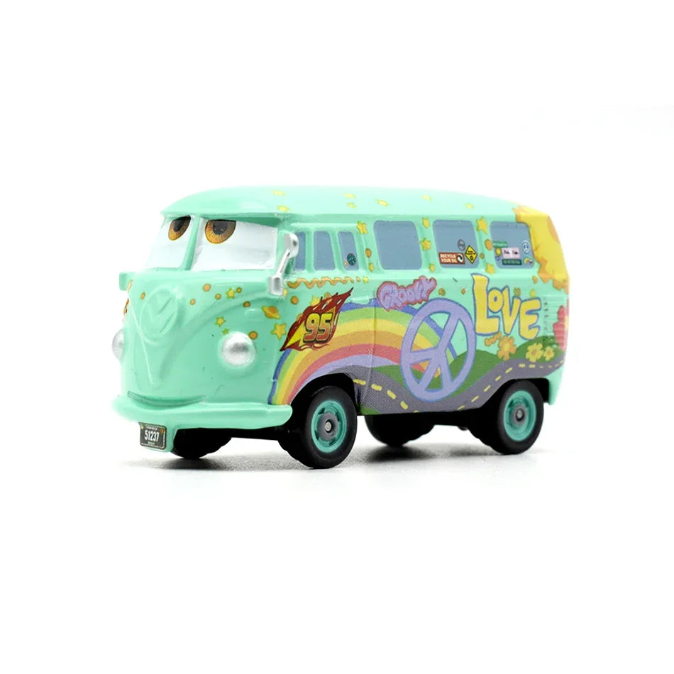 Disney Pixar Cars Toy | Metal Diecast Car Toy Lightning McQueen Frank Fritter The King | Kids Birthday Holiday Toy Car Gifts