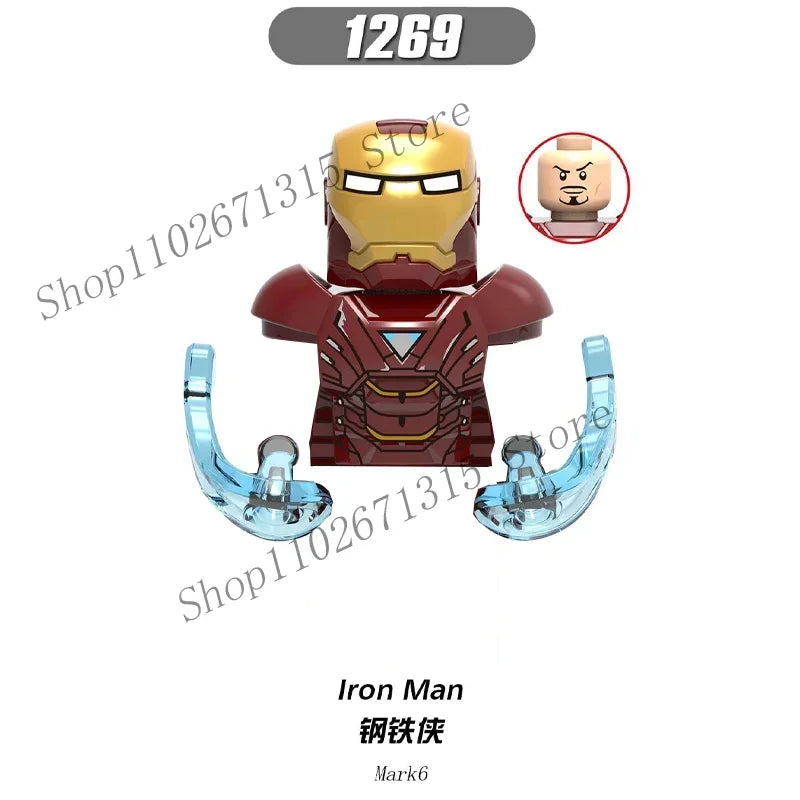 Marvel Avengers Superhero Building Blocks Iron Man Doctor Strange Hulk Thanos Spider-Man Venom Hawkeye Bricks Toys