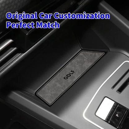 4 pcs Suede Waterproof Non-Slip Cup Coasters Center Console Car Decor for Volkswagen Golf 8 R-Line & Pro Accessories