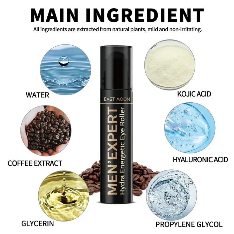 Retinol masculino creme para os olhos saco de olho endurecimento creme de levantamento clareamento olheiras pele dos olhos reparação instantânea soro vara cuidados com a pele