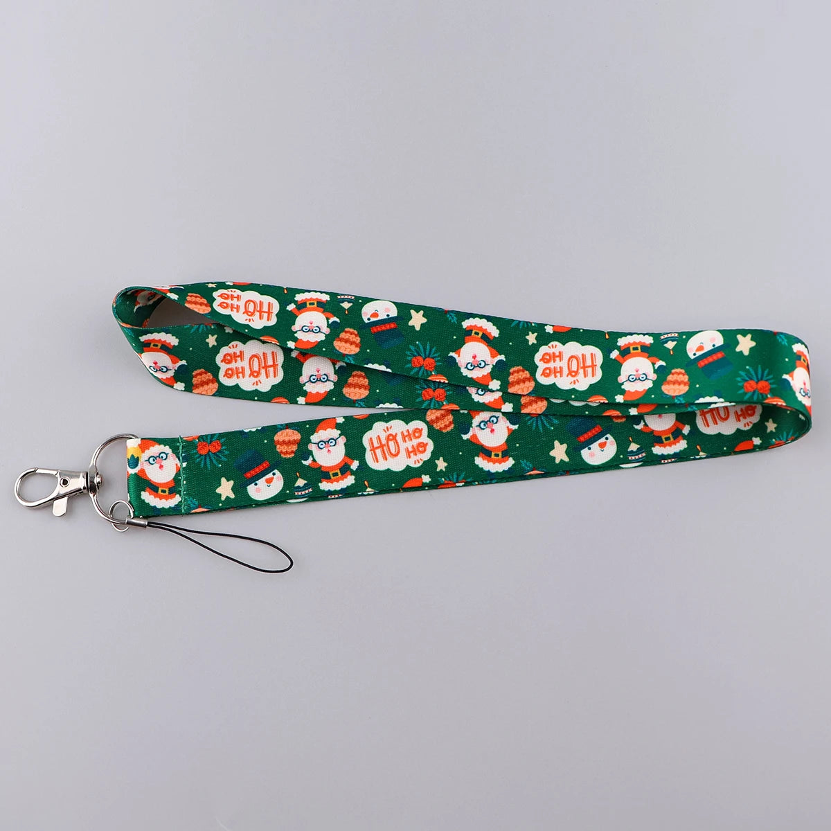 Christmas Lanyard Santa Claus Neck Strap for Key ID Card Cellphone Straps Badge Holder DIY Hanging Rope Neckband Accessories