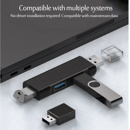 USB 3.0 Hub USB Hub 2.0 Multi USB Splitter Hub Use Power Adapter 3 Port Multiple Expander 2.0 USB 3.0 Hubfor PC