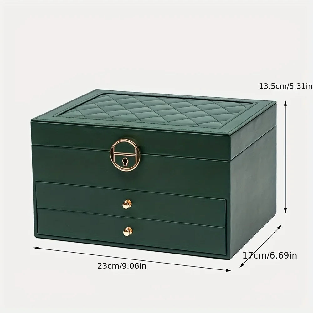1 caja de almacenamiento de joyas, caja de almacenamiento de joyas para collares y pendientes, opción Ideal para regalos