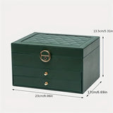 1 caja de almacenamiento de joyas, caja de almacenamiento de joyas para collares y pendientes, opción Ideal para regalos