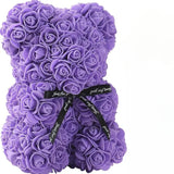 Urso de Pelúcia de Rosas Artificiais Eternas (Modelo 2026) – Presente e Decoração para Dia das Mães, Aniversários, Dia dos Namorados e Datas Especiais