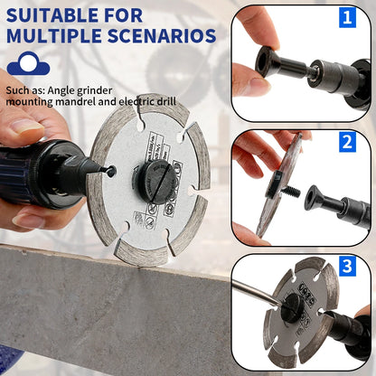 Disco de corte de diamante de 75 mm, disco de corte de piedra de 7,6 cm, hoja de sierra para cortar vidrio, metal, madera, cerámica, PVC, hormigón y varillas corrugadas.